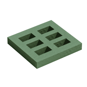 Rejilla 28x26,5x4cm - Tráfico Peatonal