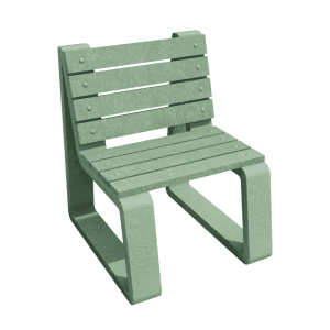 Banca Guayacán 1 Puesto - Con Espaldar