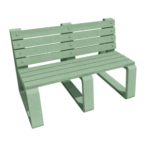 Banca Guayacán 3 Puestos - Con Espaldar