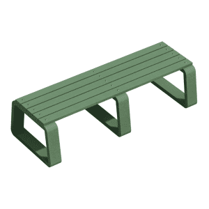 Banca Guayacán 3 Puestos - Sin Espaldar