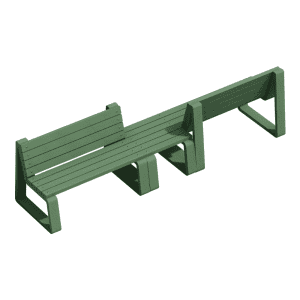 Banca Guayacán 5 Puestos - Mixta Invertida