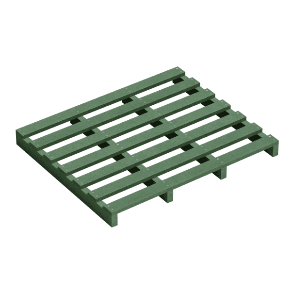 Estiba en Plástico Reciclado 1m x 1,2m x 10,5cm - Carga Pesada