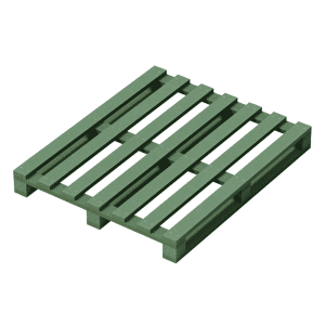 Estiba en Plástico Reciclado 1m x 1,20m x 13,5cm - Norma