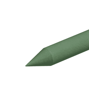 Estacón Redondo con Punta - 2 Pulgadas