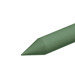 Estacón Redondo con Punta – 3 Pulgadas